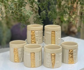 طقم 6 كاسات شاي