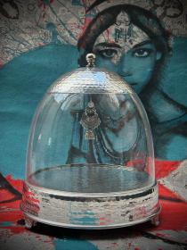 صحن فضي دائري ٣٠ سم