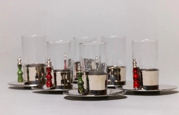 طقم ٦ كاسات شاي
